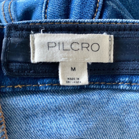 Anthropologie , The Madi Strapless Denim Midi Dress by Pilcro, Md ,EUC - Picture 10 of 14